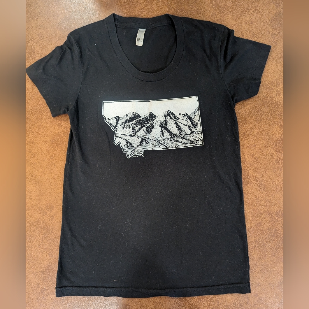 The 5050 Brand Shirt Black Short Sleeve Montana Design
